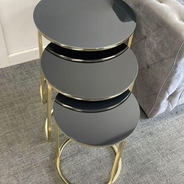 Small Glassy Coffee Table Set