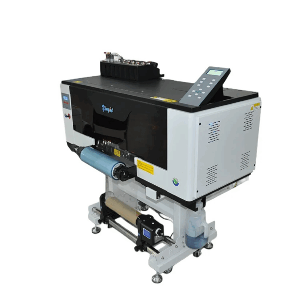 A3 UV DTF Printer with 3 XP600 Printheads, AB Film UV Label Sticker Cold Transfer Roll-to-Roll Printer